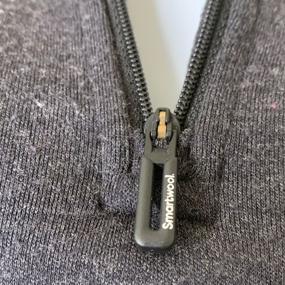 Smartwool Charcoal Quarter-Zip Sweater, XS ladies - Picture 2 of 11